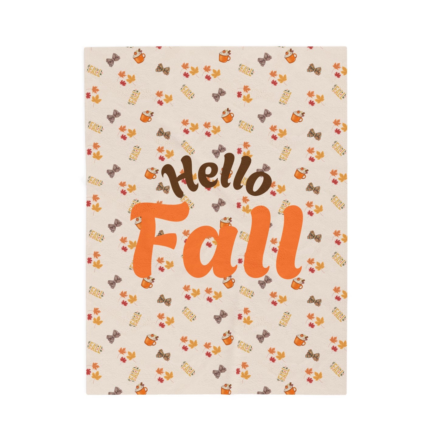 Spiced Velveteen Plush Blanket – Cozy Fall Throw for Home & Gifting