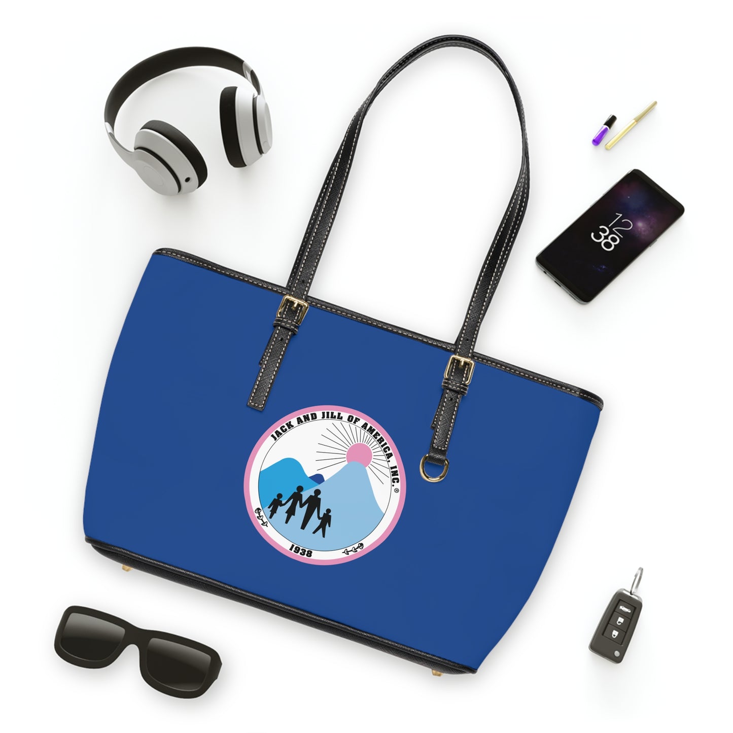 Jack and Jill Crest PU Leather Shoulder Bag -