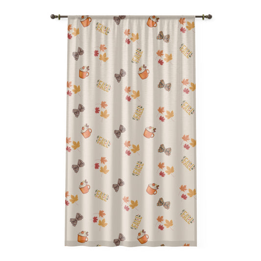 Spiced Window Curtains – Cozy Fall Seasonal Home Décor