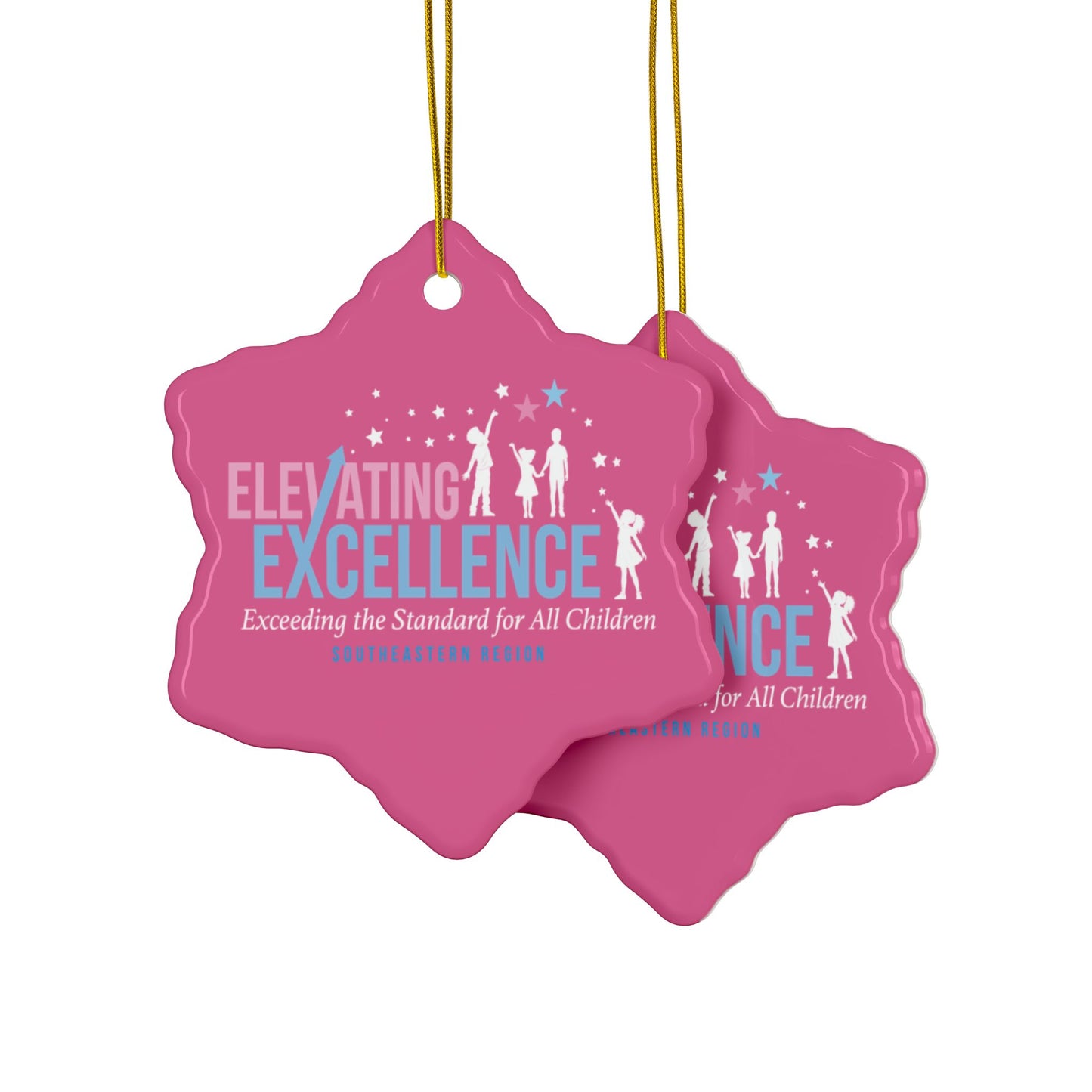 Elevating Excellence Jack and Jill Ceramic Ornament