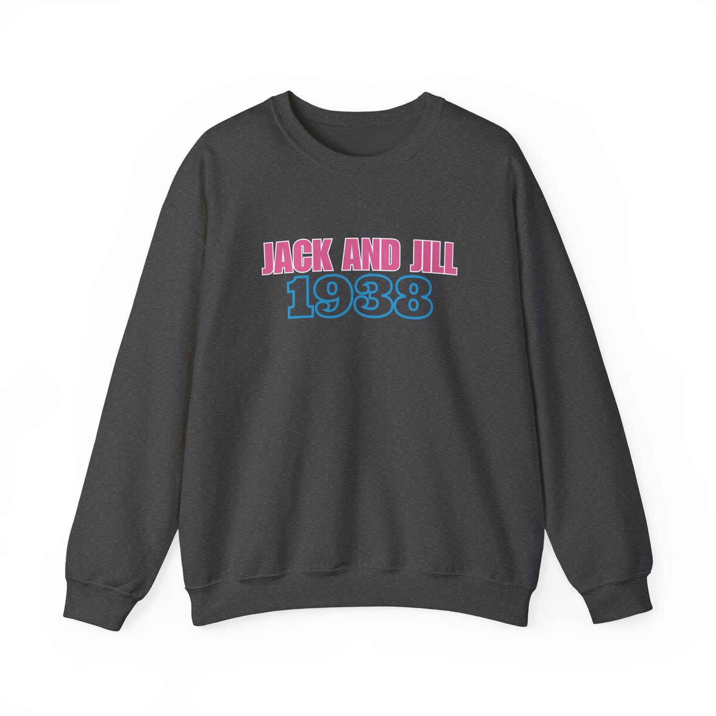 Jack and Jill 1938 Crewneck - Pink & Blue