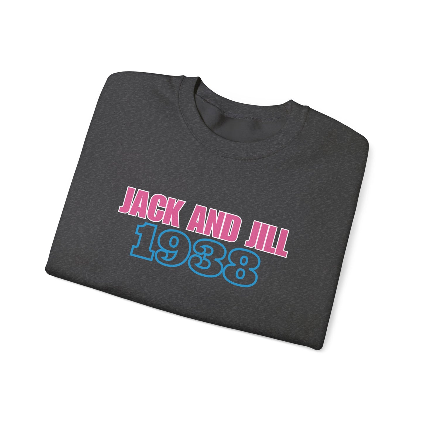 Jack and Jill 1938 Crewneck - Pink & Blue