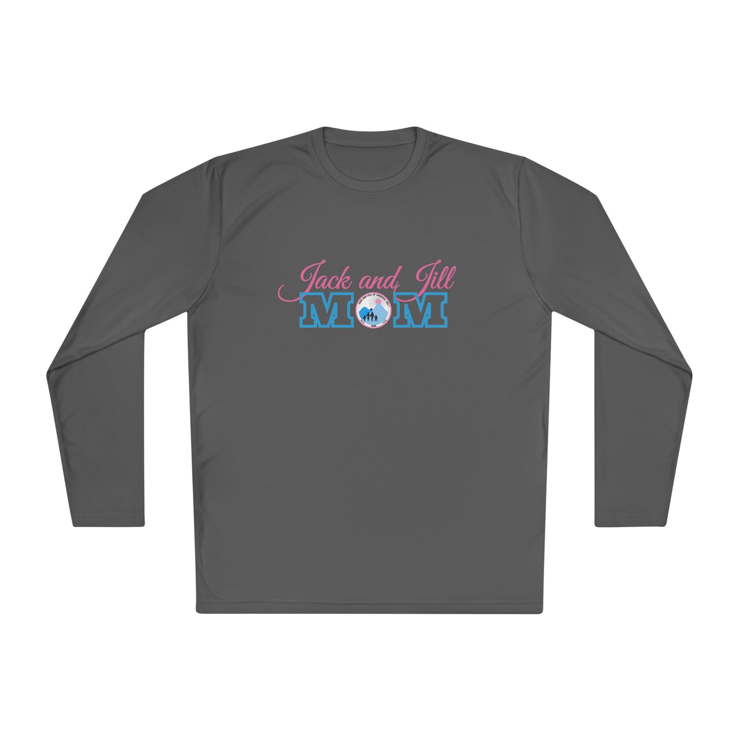 Jack and Jill Mom -  Unisex Performance Long Sleeve Shirt - Pink and Blue
