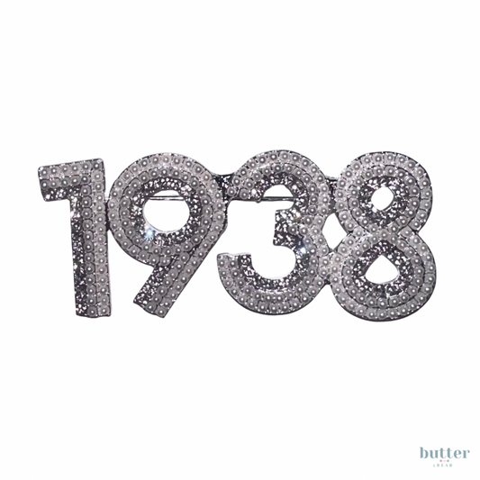 Jack and Jill 1938 Rhinestone Pearl Brooch