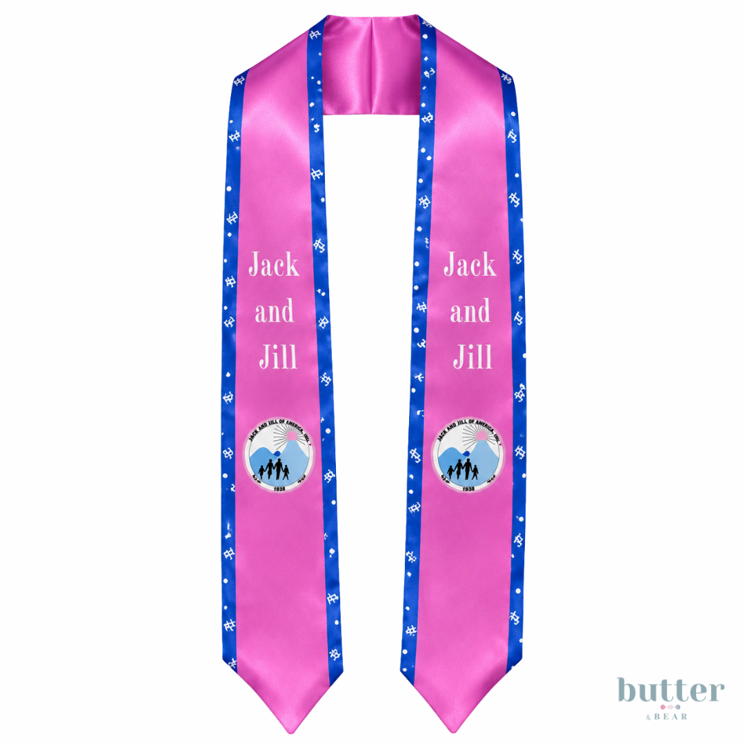 Jack and Jill Two-Sided Graduation Stole