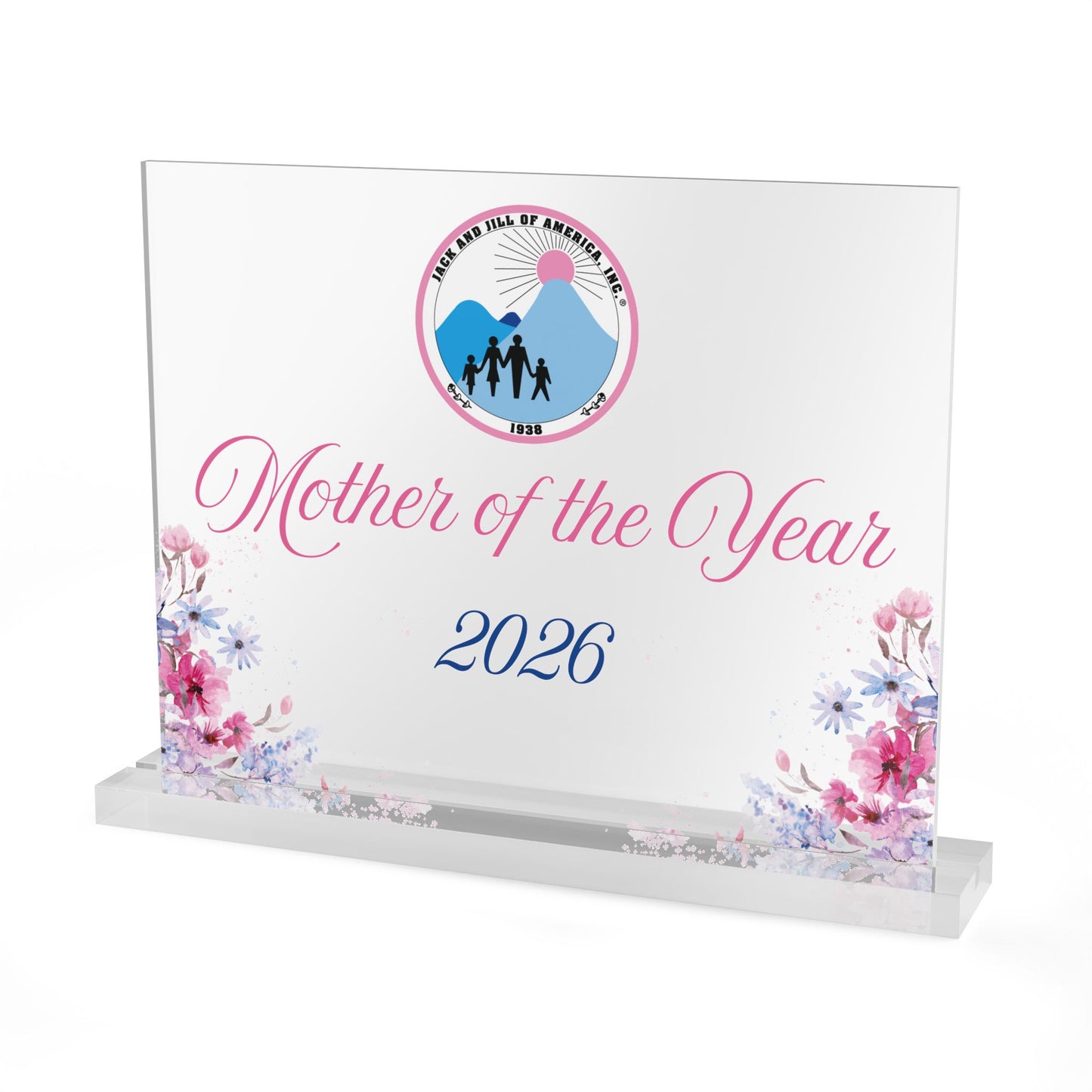 Jack and Jill Mother of the Year 2026 Acrylic Sign