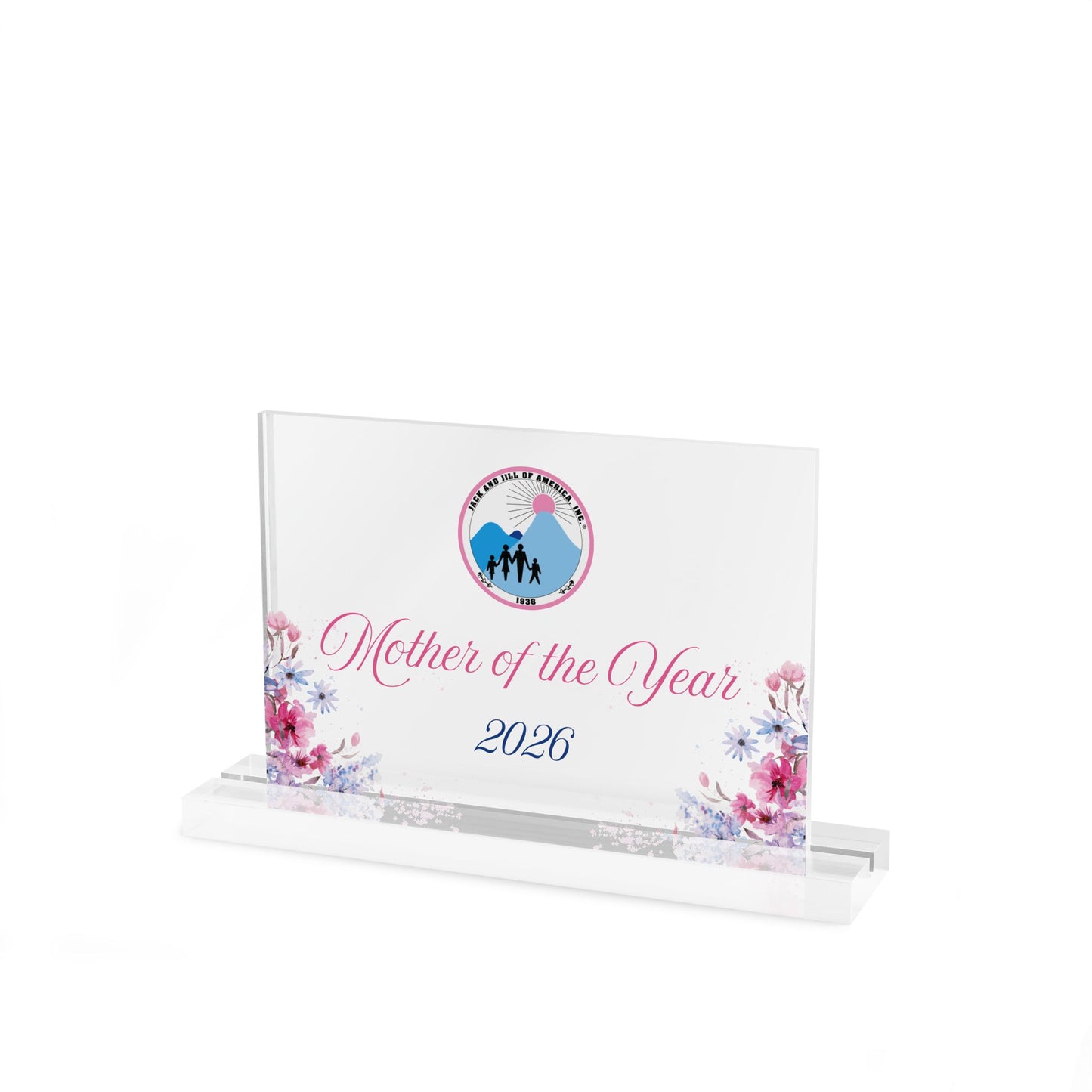 Jack and Jill Mother of the Year 2026 Acrylic Sign