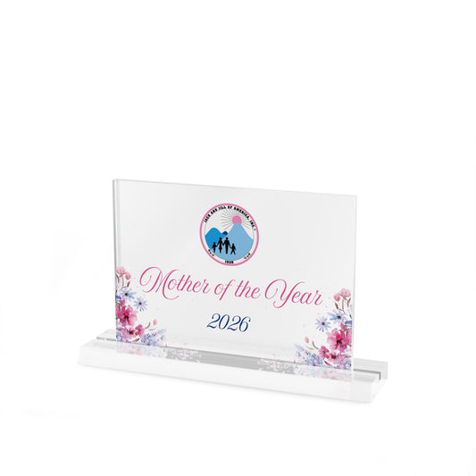 Jack and Jill Mother of the Year 2026 Acrylic Sign