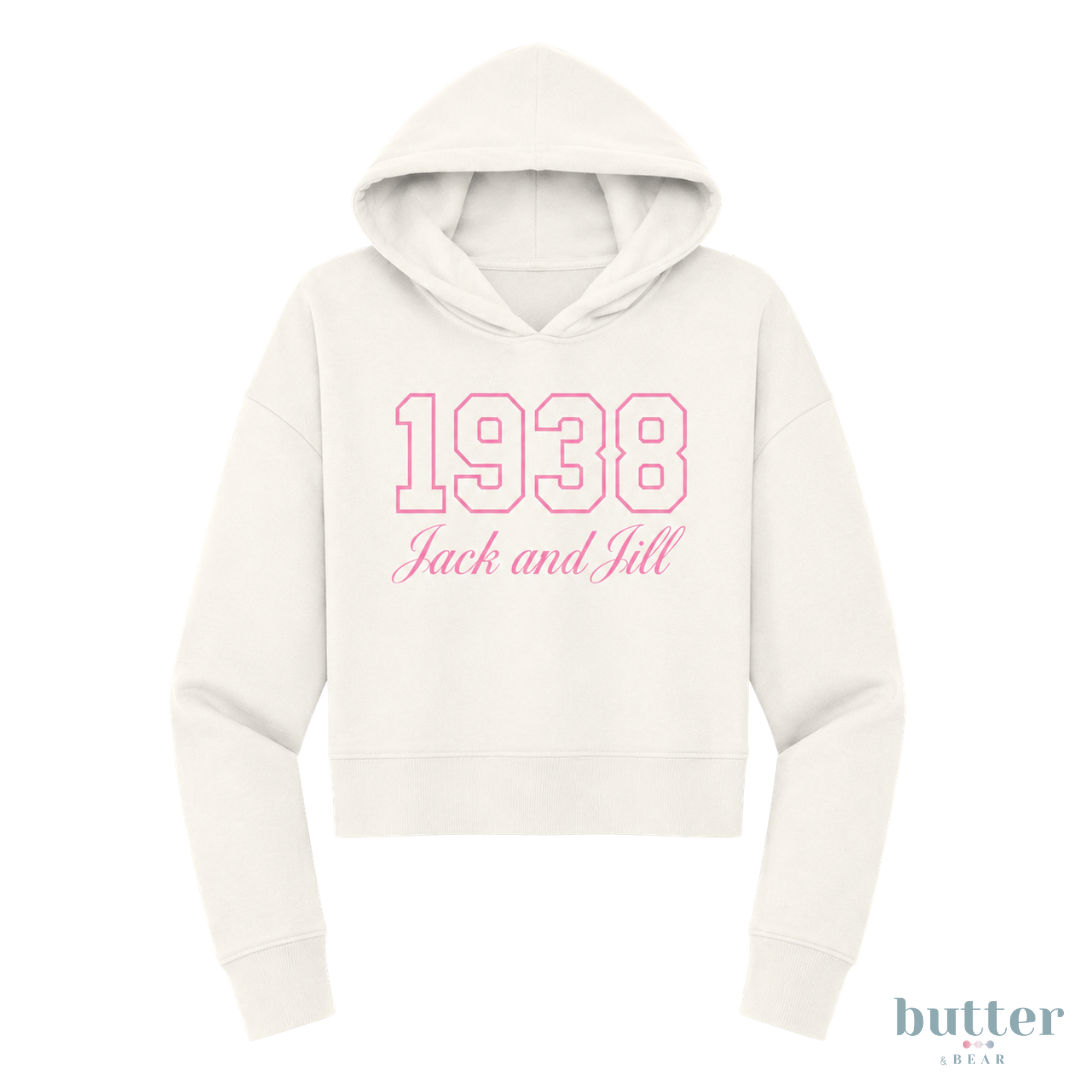 Hannah Modest Crop Hoodie - 1938 Embroidered