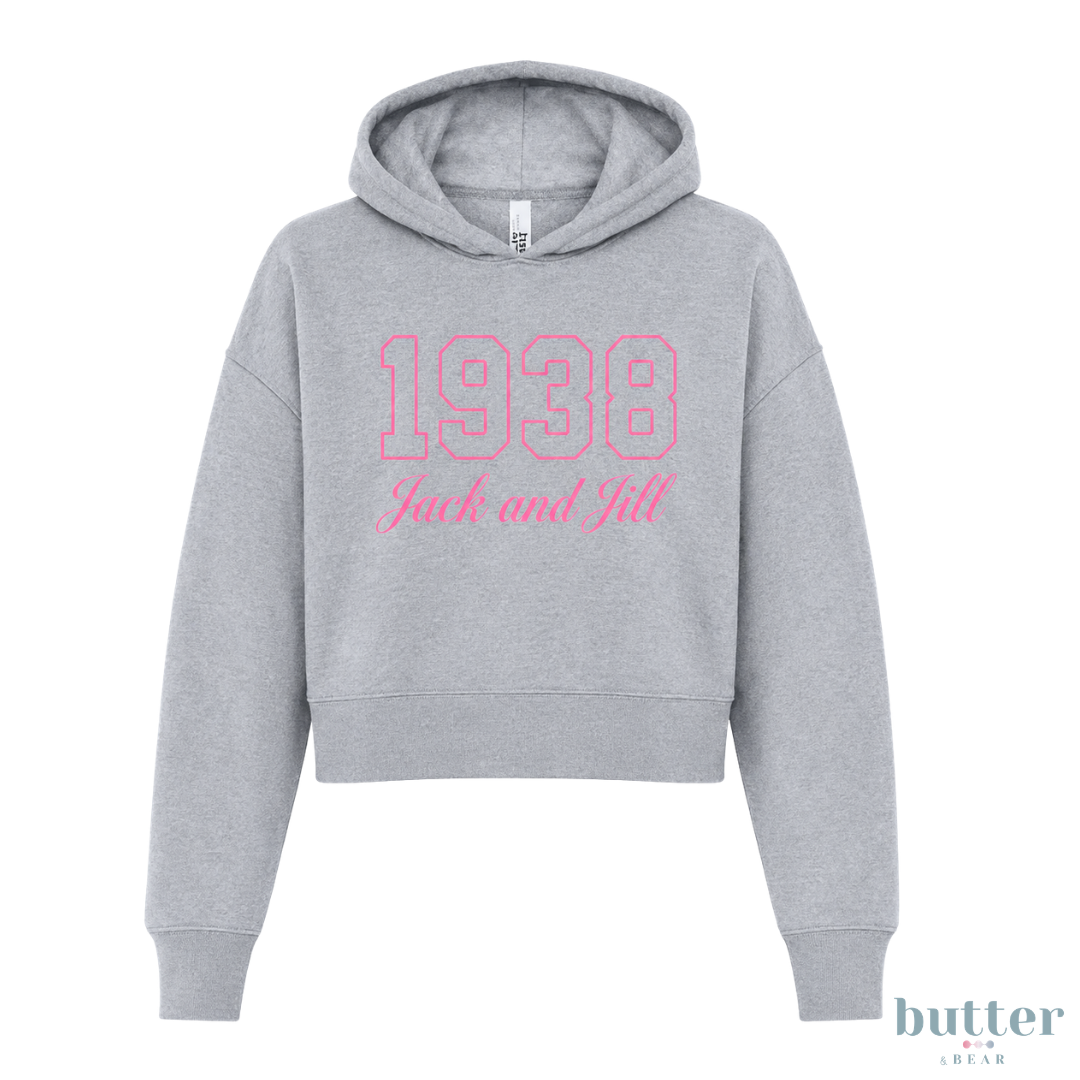 Hannah Modest Crop Hoodie - 1938 Embroidered