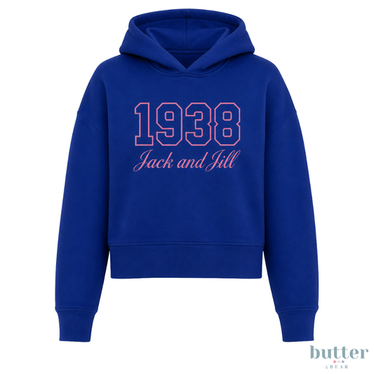 Hannah Modest Crop Hoodie - 1938 Embroidered
