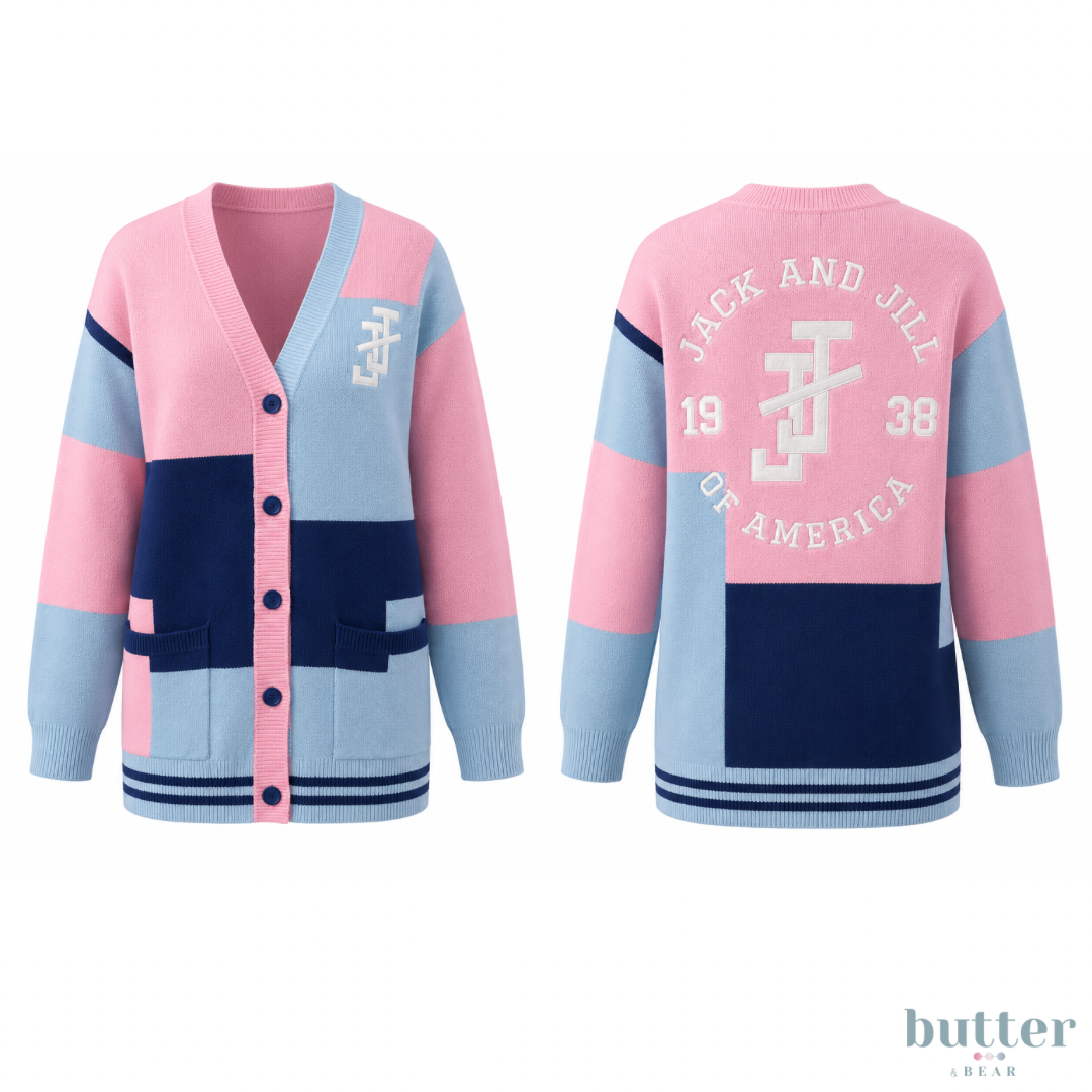 Jack and Jill Oversized Color Block Cardigan