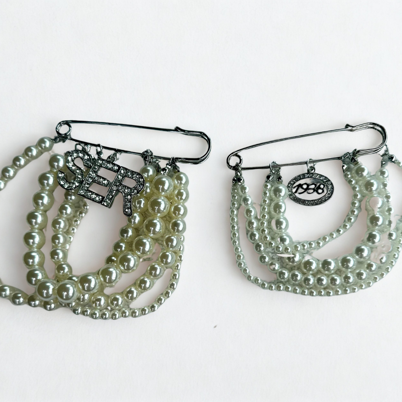 Jack and Jill Pearl Pins