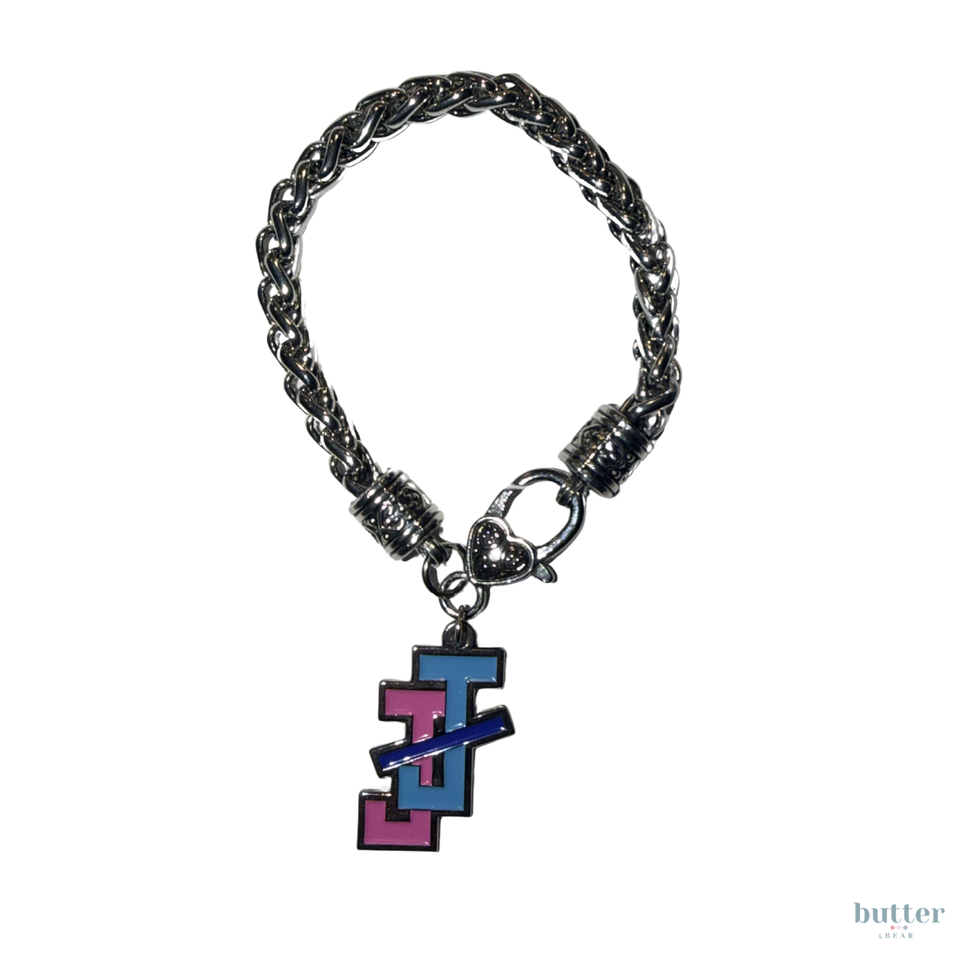 Jack and Jill Chain Link Bracelet – Pink & Blue Signature Edition