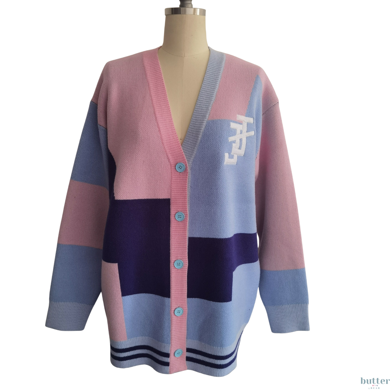 Jack and Jill Oversized Color Block Cardigan - PRE-ORDER