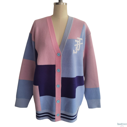 Jack and Jill Oversized Color Block Cardigan - PRE-ORDER