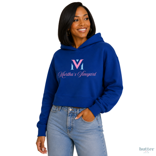 MV: Martha's Vineyard Modest Crop Hoodie