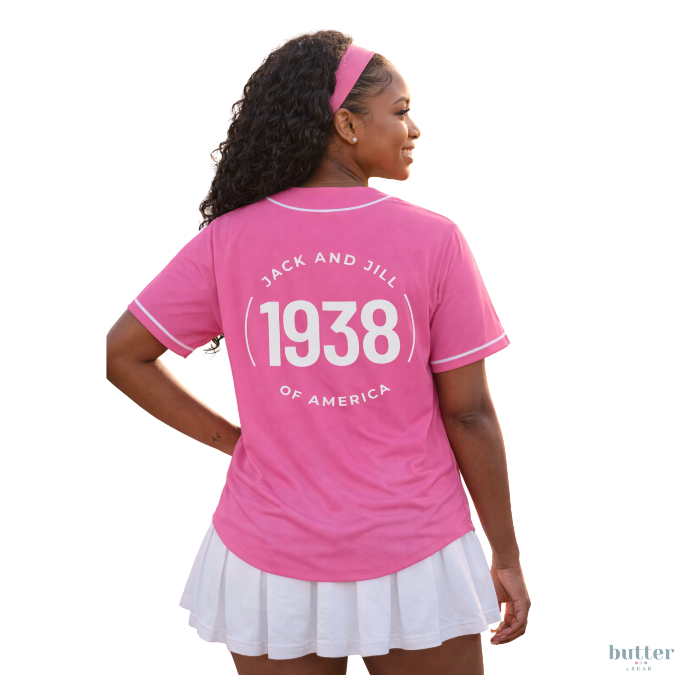 Jack and Jill SER - Unisex Baseball Jersey - PINK