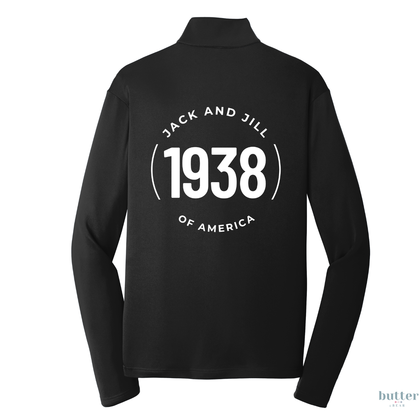 Jack and Jill Collar Unisex 1/4-Zip - White JJ