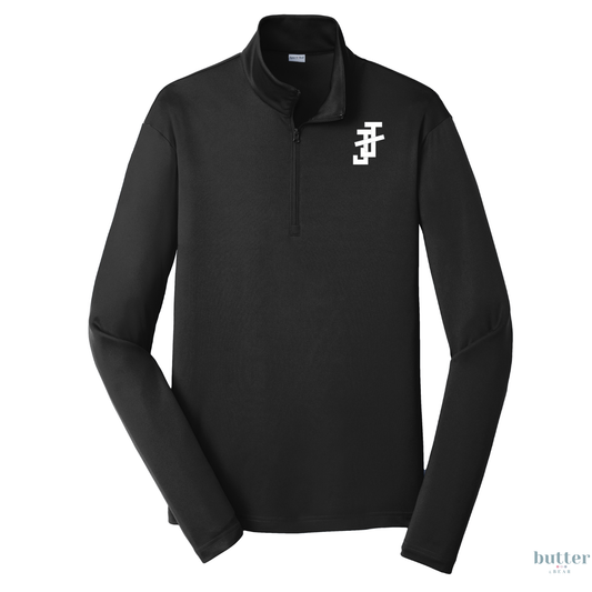 Jack and Jill Collar Unisex 1/4-Zip - White JJ