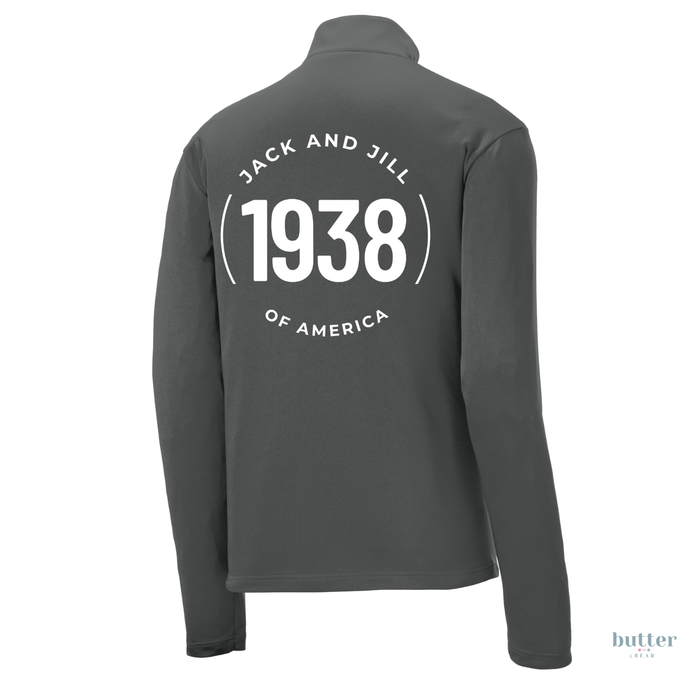 Jack and Jill Collar Unisex 1/4-Zip - White JJ