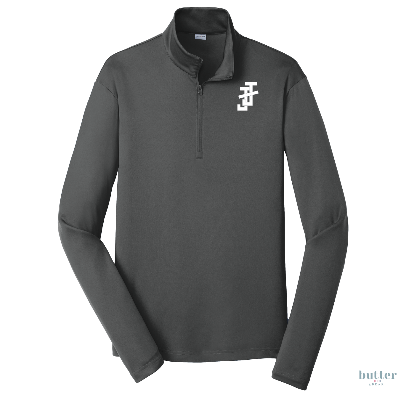 Jack and Jill Collar Unisex 1/4-Zip - White JJ