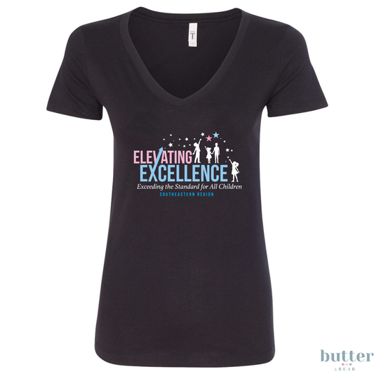 Elevating Excellence Women V-Neck Shirt - Jack and Jill SER