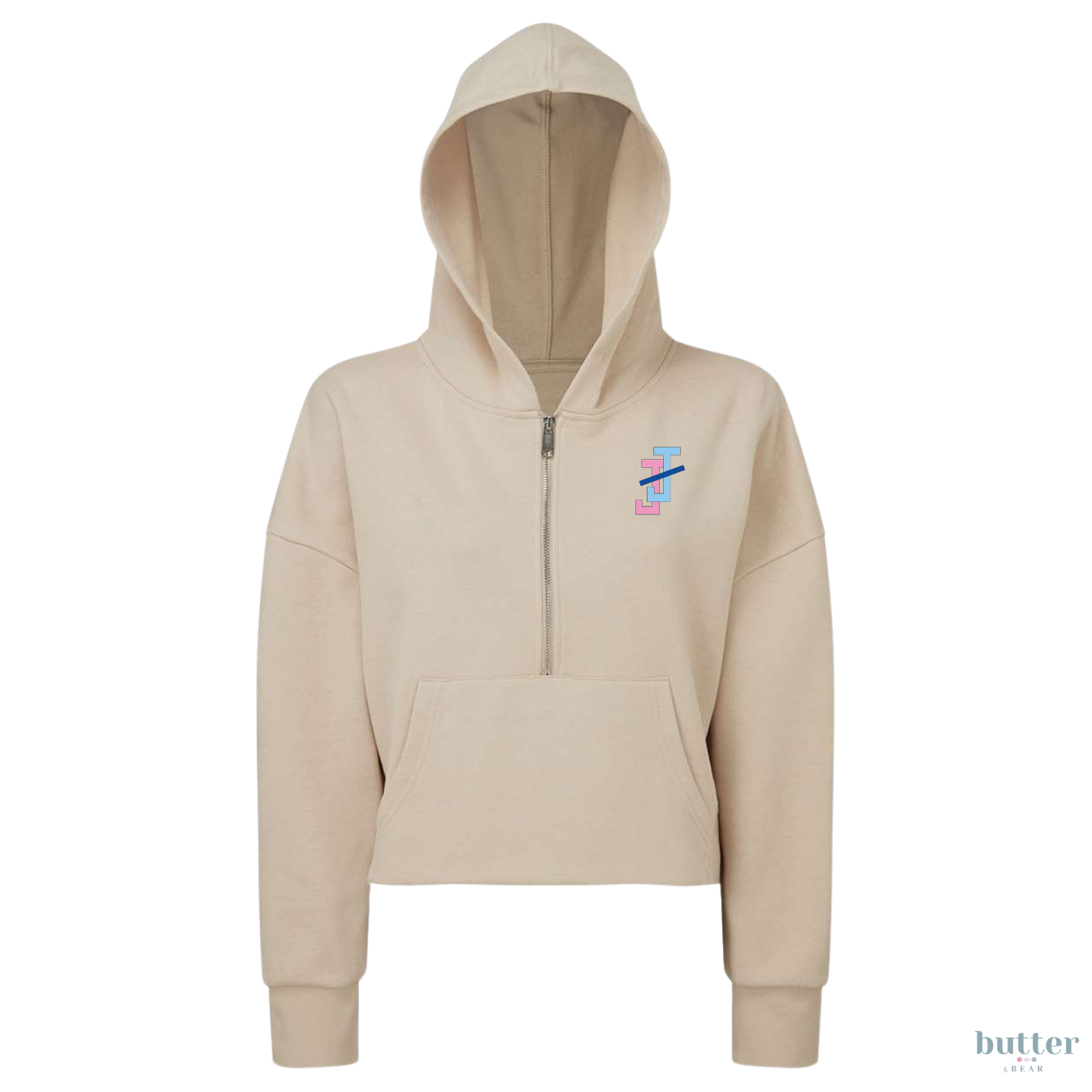 Jack and Jill Women's Half-Zip Hooded Sweatshirt - JJ