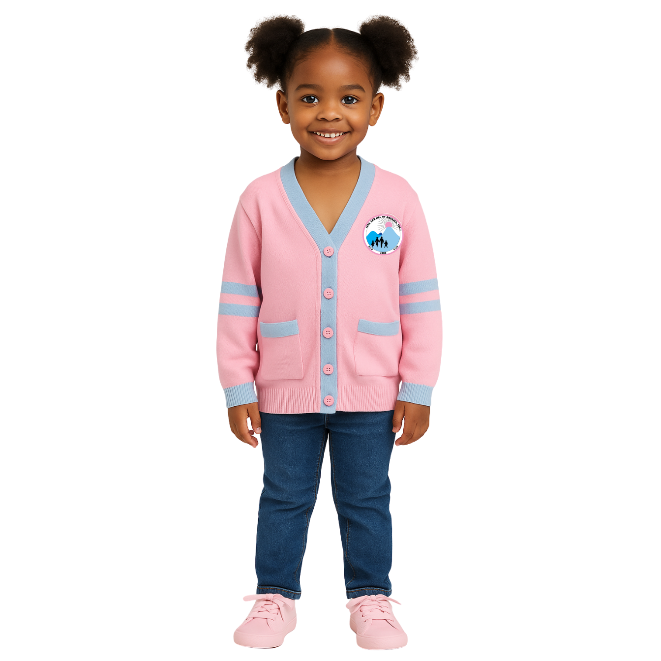 Jack and Jill of America YOUTH Cardigan (Core-Spun Yarn)